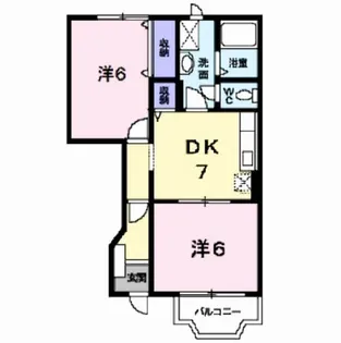 シャルマン・アンブレーム【1階】の間取り