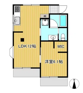 ベルメゾン泉【1階】の間取り