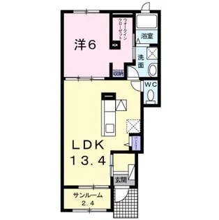 Saison NAKAGAWA【1階】の間取り