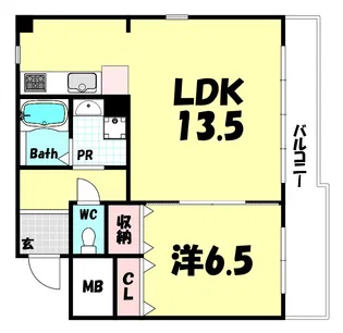 六甲司ハウス【2階】の間取り