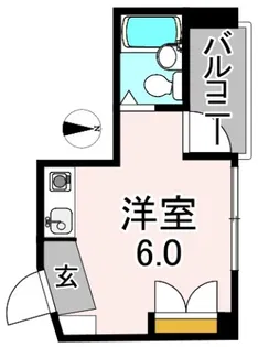 K&Kハイツ浪速【5階】の間取り