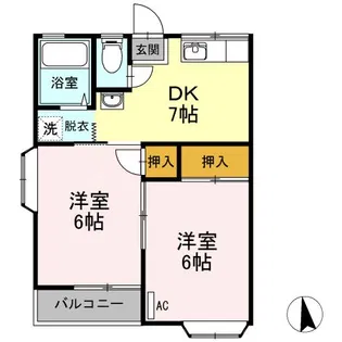 ドリームタウン【2階】の間取り