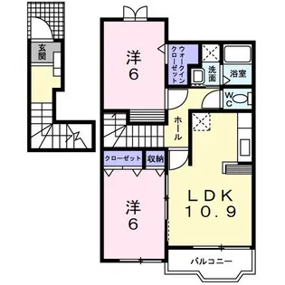 アンベリール【2階】の間取り