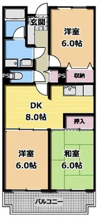 ルミエール新宿【3階】の間取り