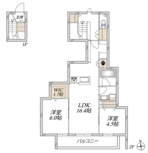 Maison de Lecrin N【2階】の間取り