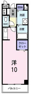 プレーヌ参番館【1階】の間取り