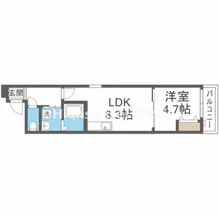 フジパレス城北公園通III番館【3階】の間取り