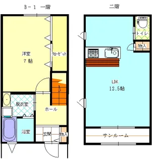 エルウッド13 B棟の間取り