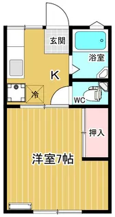 ハイツ栗山【2階】の間取り