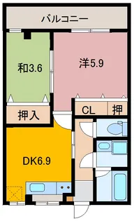 ノースカントリ-【3階】の間取り