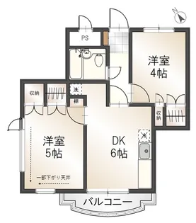 にしとこマンション【4階】の間取り