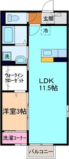 セントルイン七番館【1階】の間取り