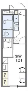 レオパレス嘉美【1階】の間取り