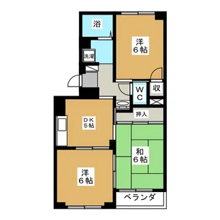 ヴァンベール88A【2階】の間取り