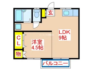 サウスヴリーズ国分【2階】の間取り
