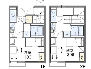 レオパレスポポラーレ【2階】の間取り