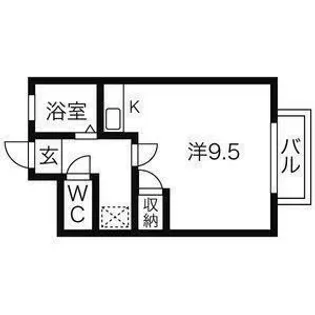 メゾン・エスポワールC棟【2階】の間取り