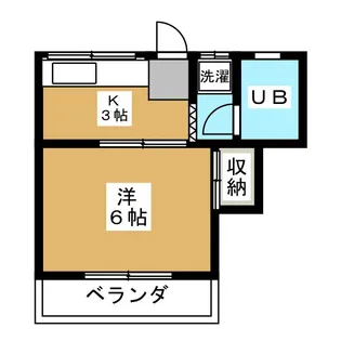 コーポ美紀【1階】の間取り