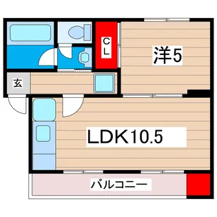 レジデンス東多賀【3階】の間取り