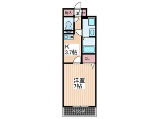 竹田ビル弐番館【3階】の間取り