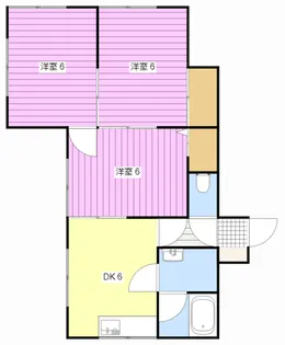 タウンハイツ【2階】の間取り