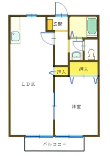 サンビレッジノア C棟【1階】の間取り