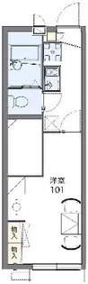 レオパレスオータム V【1階】の間取り