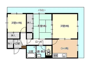 新潟県新潟市中央区姥ケ山6【マンション】の間取り