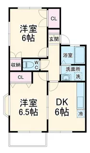 エクセルハイム【1階】の間取り