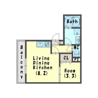 プレジール萱島【2階】の間取り