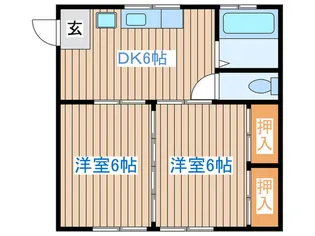 柴田コーポ【2階】の間取り