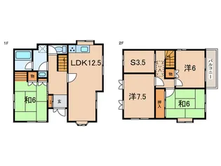 兵庫県尼崎市武庫の里2【一戸建】の間取り