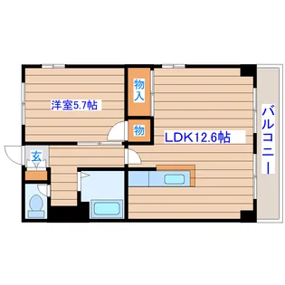 大和第二ビル【4階】の間取り