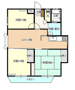 ゴールドパレス【3階】の間取り