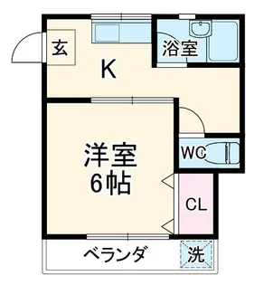 サンハイツ宮前【2階】の間取り