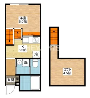 ラ・フィーネAino【1階】の間取り