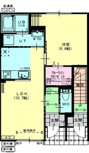 クローバーリーフB【1階】の間取り