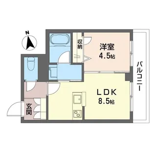 コンフォート ミヤビ【1階】の間取り