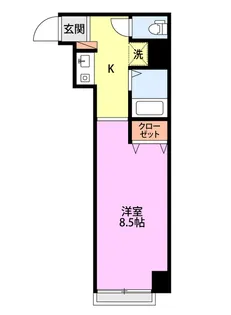 プレジール野中【3階】の間取り