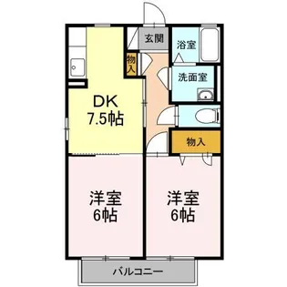 三重県伊賀市平野東町【アパート】の間取り