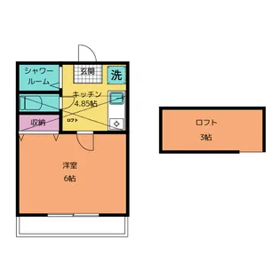 ヴィラセントラル【2階】の間取り