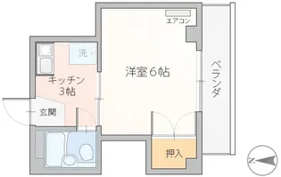 キャッスル5103【1階】の間取り