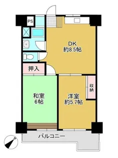 ヴィラ白幡【3階】の間取り