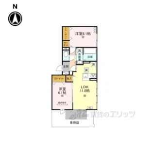 LaMaison塚口【1階】の間取り
