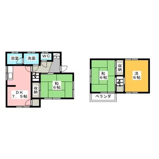 埼玉県川越市霞ケ関北2【一戸建】の間取り