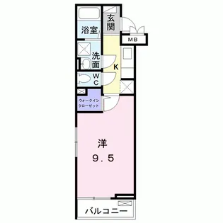 サニーフィールドIV【2階】の間取り