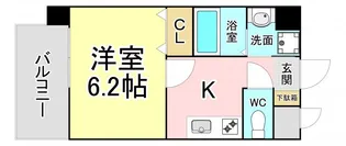 福岡県北九州市八幡西区皇后崎町【マンション】の間取り
