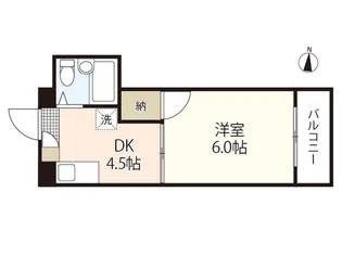 中高下ビル【4階】の間取り