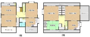 広島県広島市安佐北区深川7【一戸建】の間取り