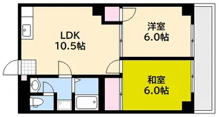 南観音プラウズ【2階】の間取り
